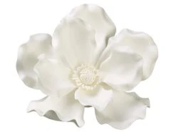13″ Magnolia Hanging Flower Head Cream White