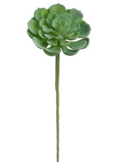 9.5″ Hen And Chick Bouquet Pick Green Gray