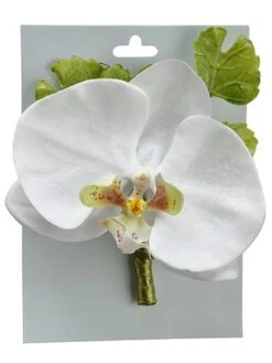 4″ Phanopnosis Orchid Corsage White