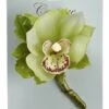 4.5″ Cymbidium Orchid Corsage on Header Green