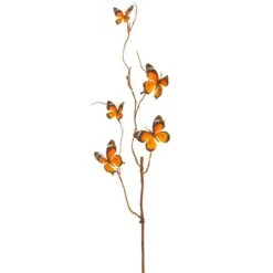 37″ Butterfly Spray Orange Brown