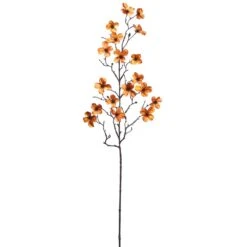 33″ Metallic Dogwood Spray Orange