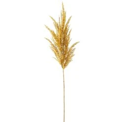 36″ Pampas Grass Spray Mustard