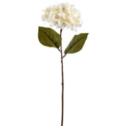 37″ Hydrangea Spray Cream