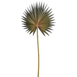 15.5″ Fan Palm Spray Green