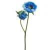 19″ Peony Spray Blue Delphinium