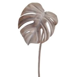 27.5″ Split Philodendron LeafSprayBrown