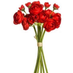 10″ Mini Ranunculus Bundle X6 Red