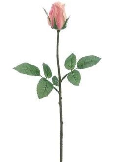 23.5″ Rose Bud Spray Pink Cream
