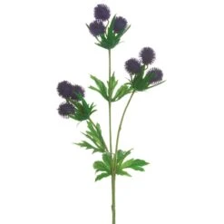 18″ Globe Thistle Spray Blue