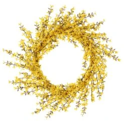 27″ Forsythia Wreath Yellow