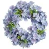 20″ Hydrangea/Fern Wreath Blue