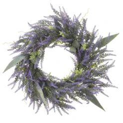 24″ Lavender/Eucalyptus Wreath Purple Green
