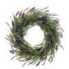 20″ Lavender Twig Wreath Two Tone Lavender