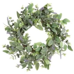 23″ Lavender/Eucalyptus Wreath Purple Green