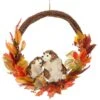 17.25″ Hedgehog/Maple/BerryWreathFall