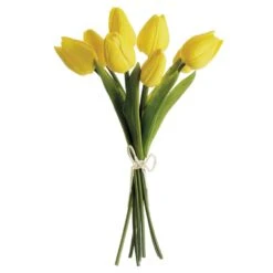 10″ Soft Touch Tulip Bundle X8 Yellow