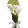 10″ Calla Lily Flower Girl Cone Cream