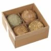 12.2″x12.2″x5.9″ Preserved Leaf Orb (4 Ea/box) Brown Beige