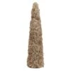 23.5″ Preserved Reindeer Moss Cone Topiary Natural Beige