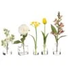 10″ – 17″ Assorted Spring Flower In Glass Vase (5 Ea/set) Mixed