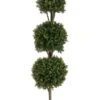 5′ Triple Ball-Shaped Boxwood Topiary In Plastic Pot Two Tone Green