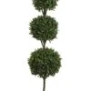 6′ Triple Ball-Shaped Boxwood Topiary In Plastic Pot Two Tone Green