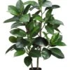 36″ Rubber Leaf Plant X2 With 75 Leaves In Pot Green