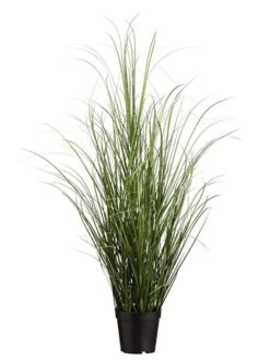 39″ Grass Bush In Pot Two Tone Green