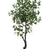 6′ EVA Ficus Tree With 989 Leaves In Plastic Pot Green