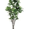 6′ Fiddle Leaf Tree With 144 Leaves And PU Trunk In Plastic Pot Green