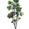 7′ Fiddle Leaf Tree With PU Trunk And 152 Leaves In Plastic Pot Green