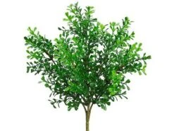 12″ Plastic Boxwood Bush Green