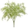 17″ Soft PE Button Fern Bush x5 Green Gray