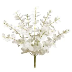 19.5″ Eucalyptus Leaf Bushx13White
