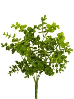 13″ Soft PE Eucalyptus Bush Green