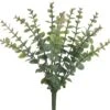 15″ Soft PE Eucalyptus Bush x12 Green