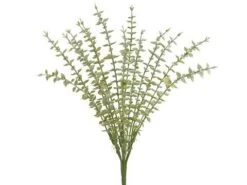 15″ Soft PE Mini Eucalyptus Bush X7 Green Gray