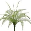 19″ Soft PE Duchess Fern Bush With 15 Leaves Light Green