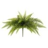 20″ Leather Fern Bush Green
