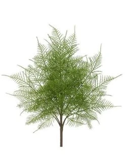 20″ Lace Fern Bush Green