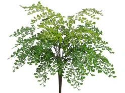 19″ Maidenhair Fern Bush Green