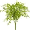 13″ Soft PE Button Fern Bush Green