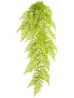 50″ UV Protected Soft PE Boston Fern Hanging Bush Green