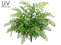 19″ UV Protected Maidenhair Fern Bush Green