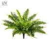 17″ UV Protected Boston Fern Bush X32 Green