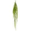 39″ Soft PE Button Fern Hanging Bush Green