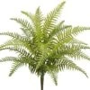 22″ Soft Plastic Boston Fern Bush Green