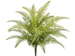 22″ Soft Plastic Boston Fern Bush Green
