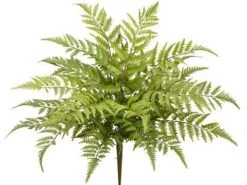 22″ Soft Plastic New Leather Fern Bush Green